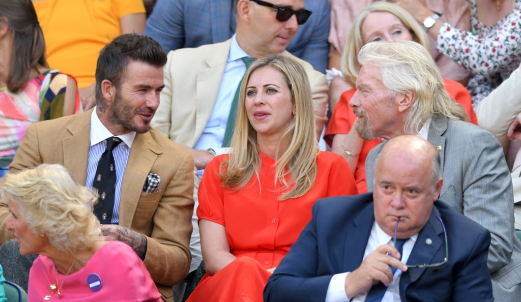 David Beckham and Claire Foy With Their Moms at Wimbledon