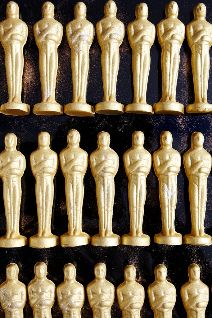 Gold-Dusted Chocolate Oscars