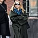 Ashley Olsen Wearing The Row Green Coat