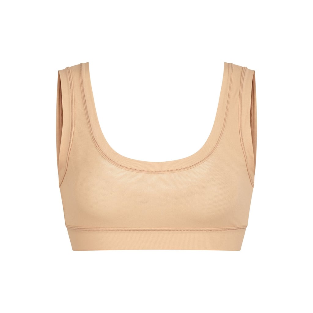 Skims Summer Mesh Scoop Bralette - Clay