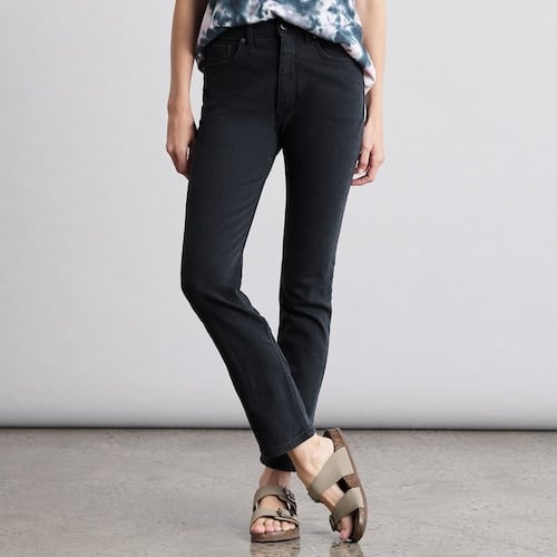 Elizabeth and James High-Waisted Vintage Straight Jeans