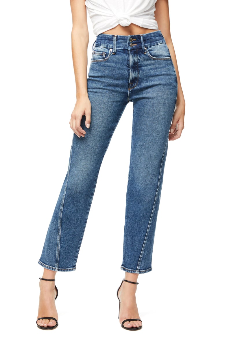 Good American Good Straight Twisted Seam Jeans