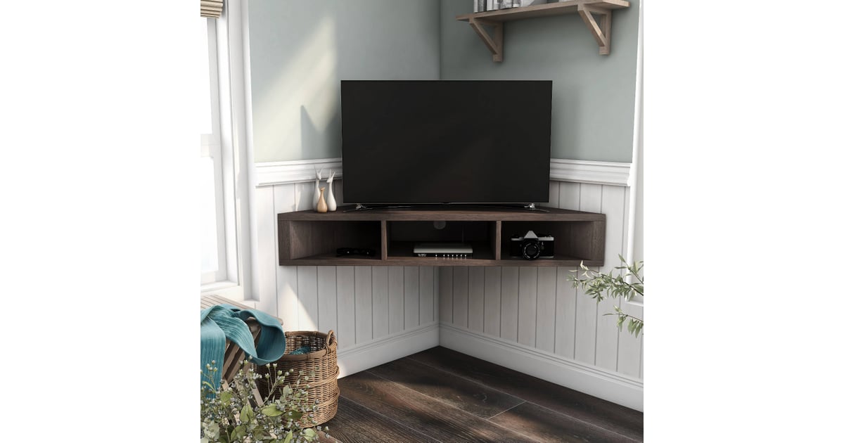 French floating sale corner tv stand