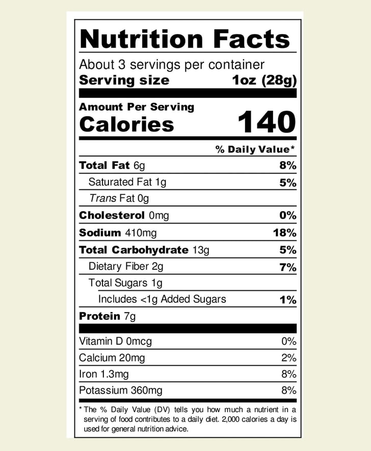 Nutrition Facts For Biena Baked Chickpea Puffs in Vegan Ranch Biena Chickpea Cheese Puffs