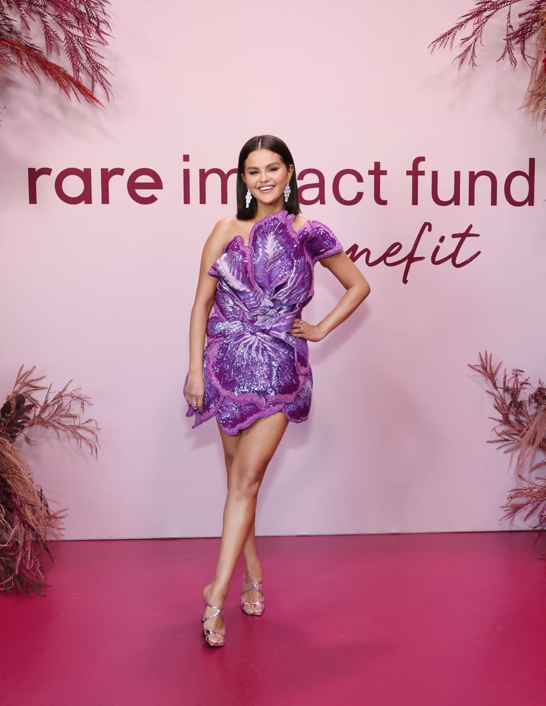 Selena Gomez in Rahul Mishra at the Rare Impact Fund Benefit
