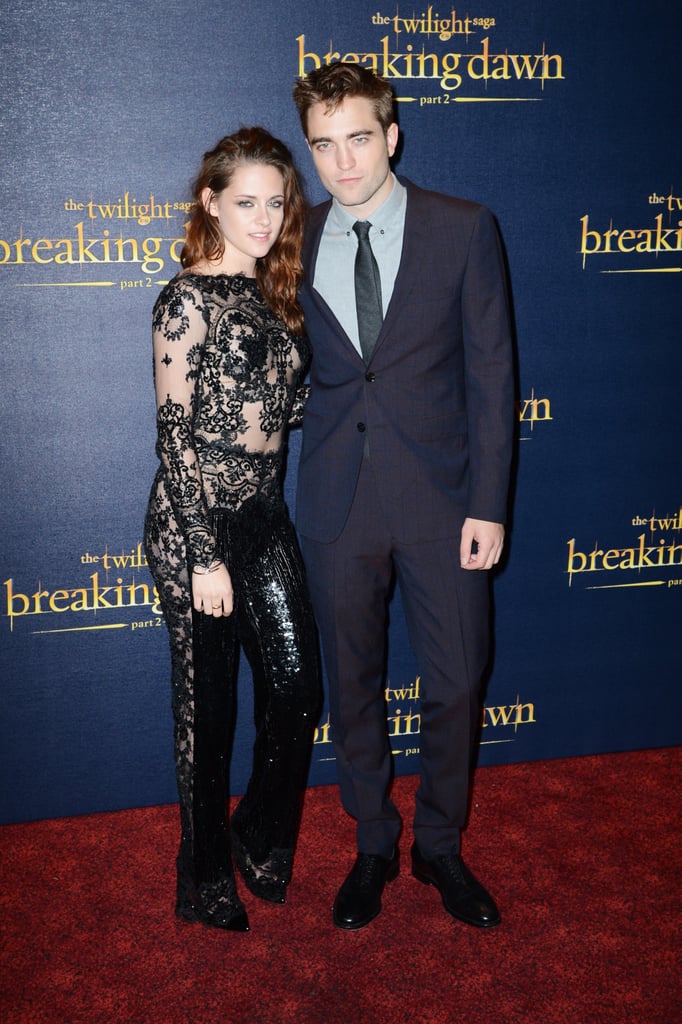  Kristen Stewart Black Lace Jumpsuit on Breaking Dawn 