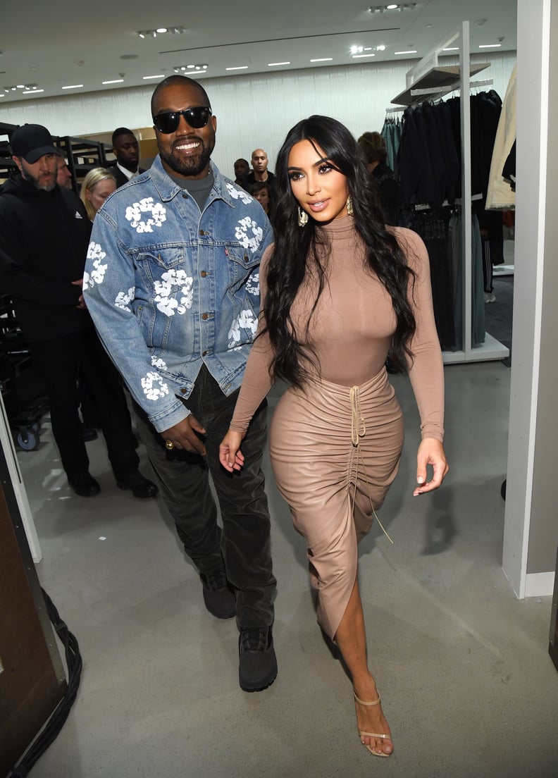 Kim Kardashian and Kanye West in New York