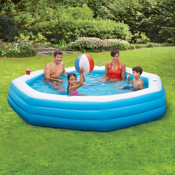 summer waves inflatable family pool with mosaic