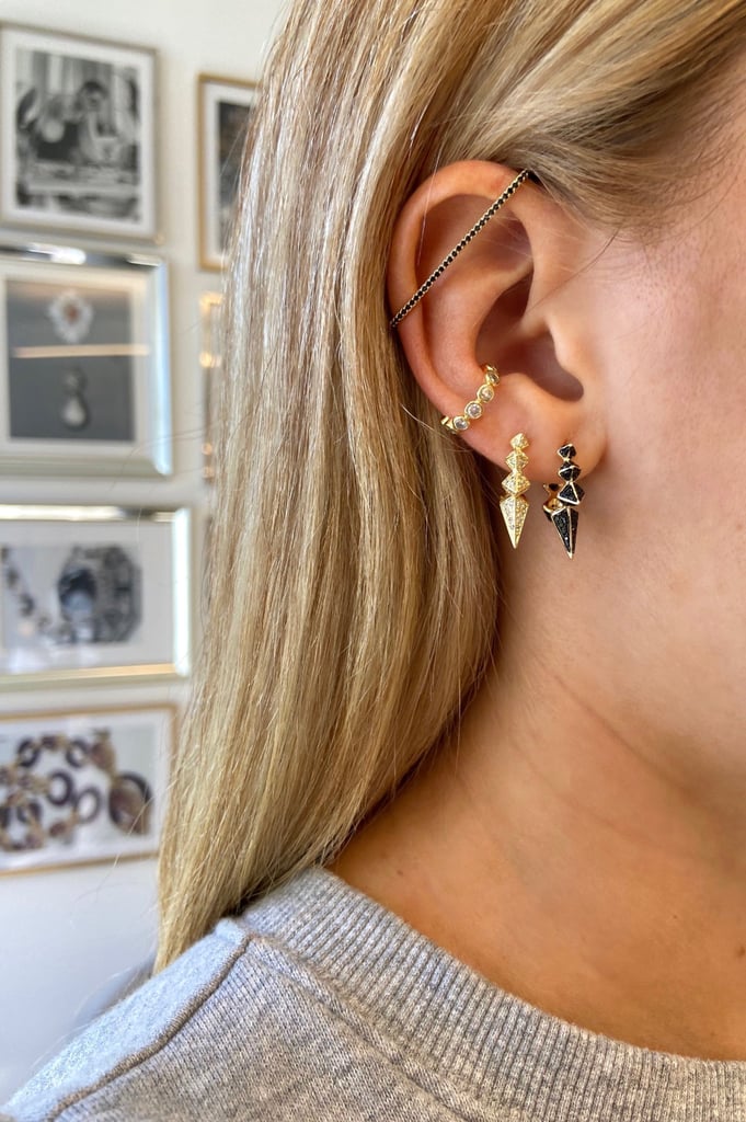 Melinda Maria Gabriella Spiked Hoop Earrings