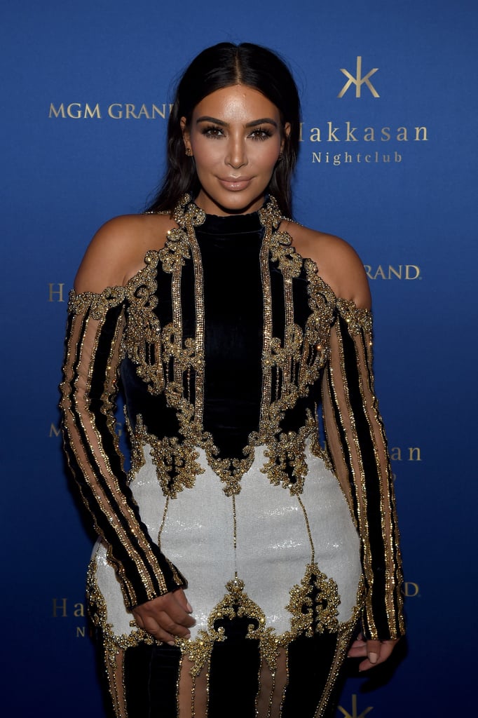Kim Kardashian&rsquo;s Balmain Dress in Vegas April 2016 | POPSUGAR Fashion