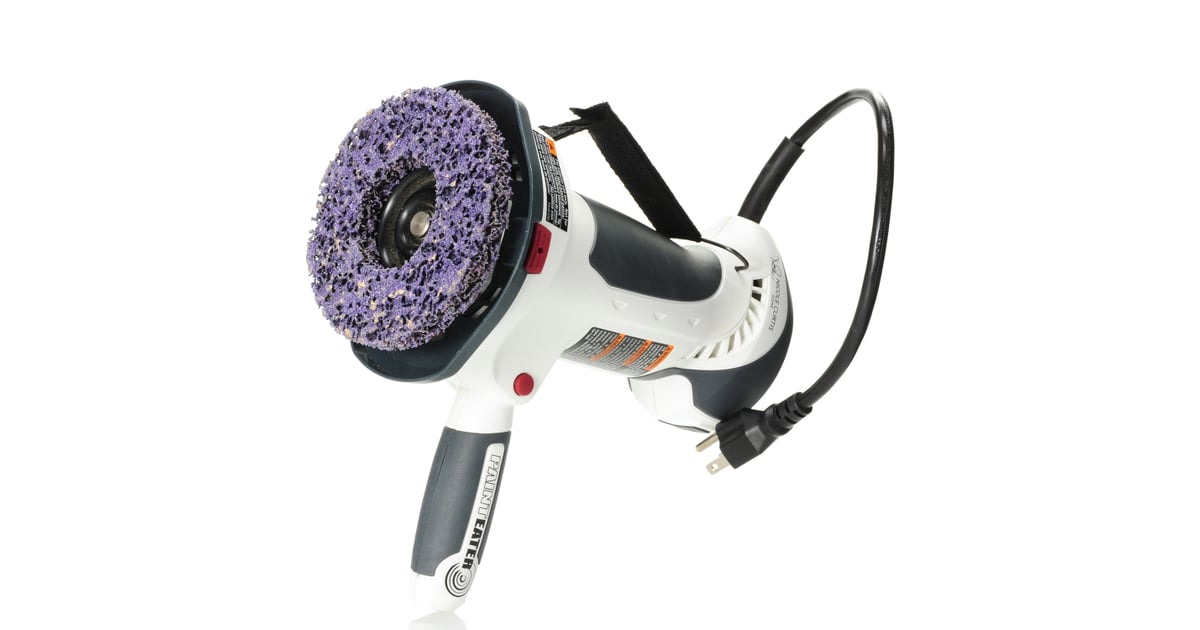 There is also a sanding tool called a paint eater. Nicole Curtis