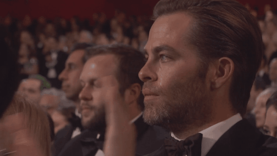 Beside Oneself: Chris Pine, After the Performance of "Glory"