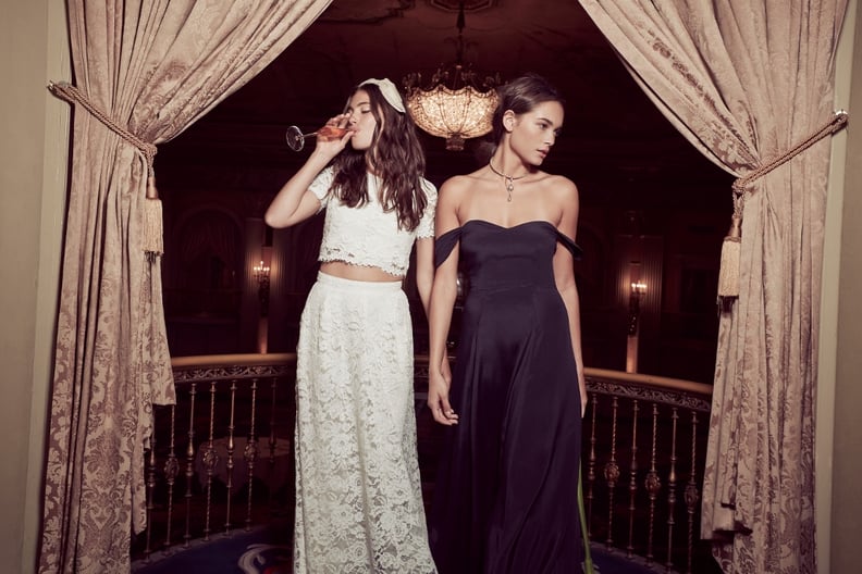 the reformation bridesmaid dresses Strapless Off-White Long Lace Wedding Dress with Train Off White / 16