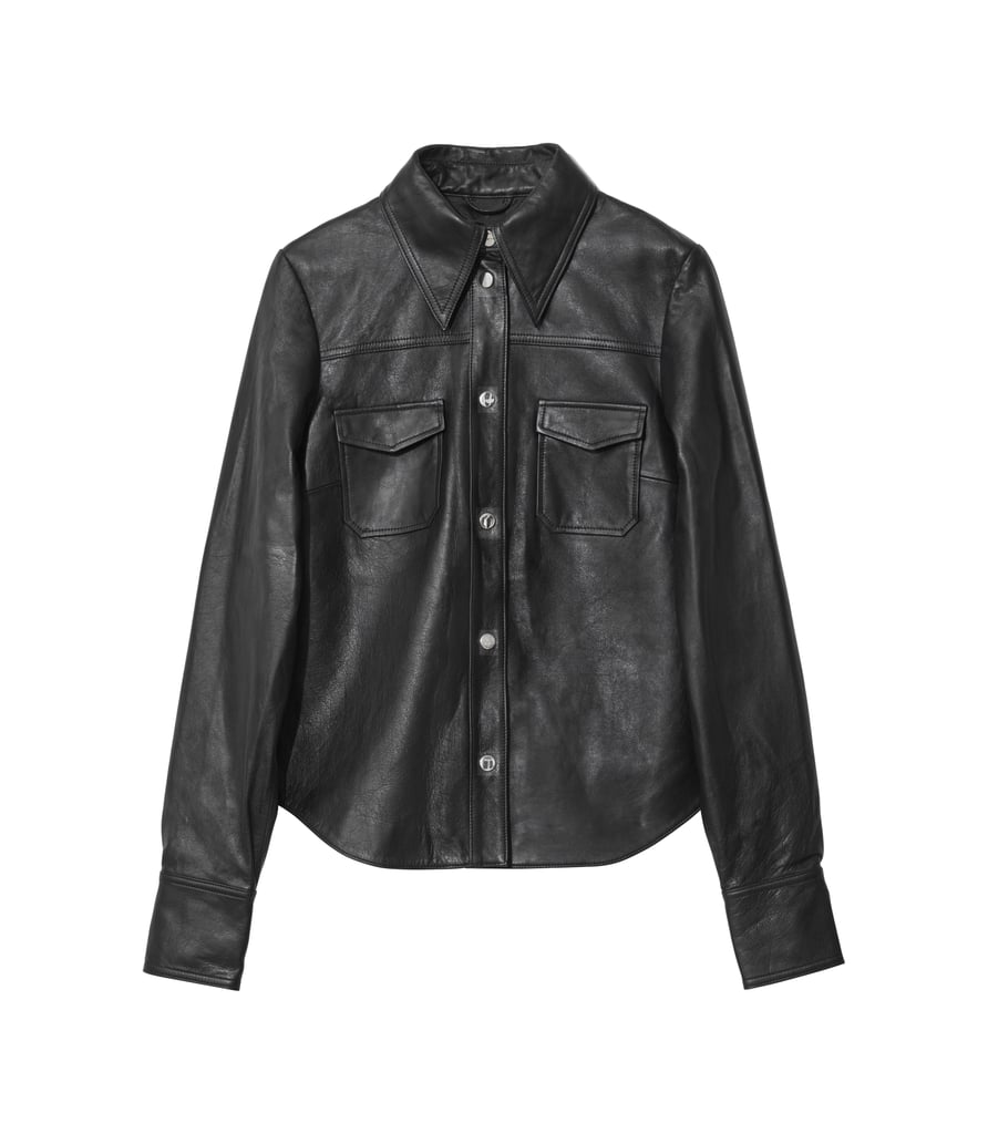 H&M Leather Shirt H&M Fall 2018 Studio Collection POPSUGAR Fashion
