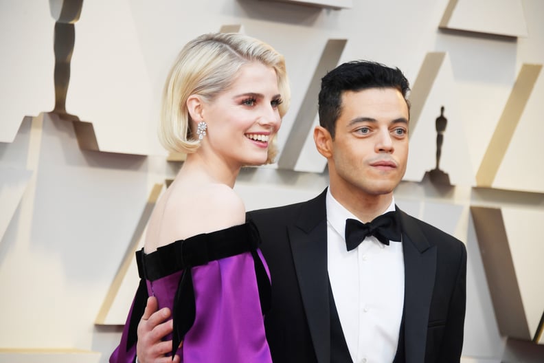 HOLLYWOOD, CALIFORNIA - FEBRUARY 24: (L-R) Lucy Boynton and Rami Malek attend the 91st Annual Academy Awards at Hollywood and Highland on February 24, 2019 in Hollywood, California. (Photo by Frazer Harrison/Getty Images)