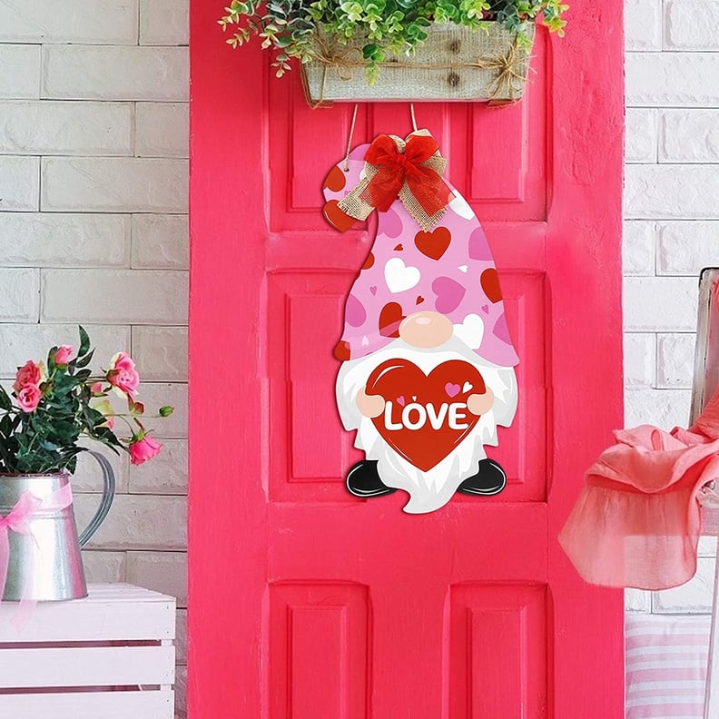 Valentine's Day Gnome Decor For Front Door