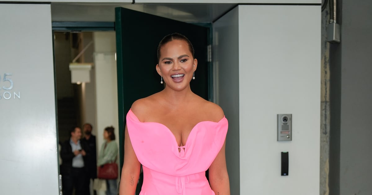 Chrissy Teigen’s Pamela Anderson Updo Looks Straight Out of the ’90s