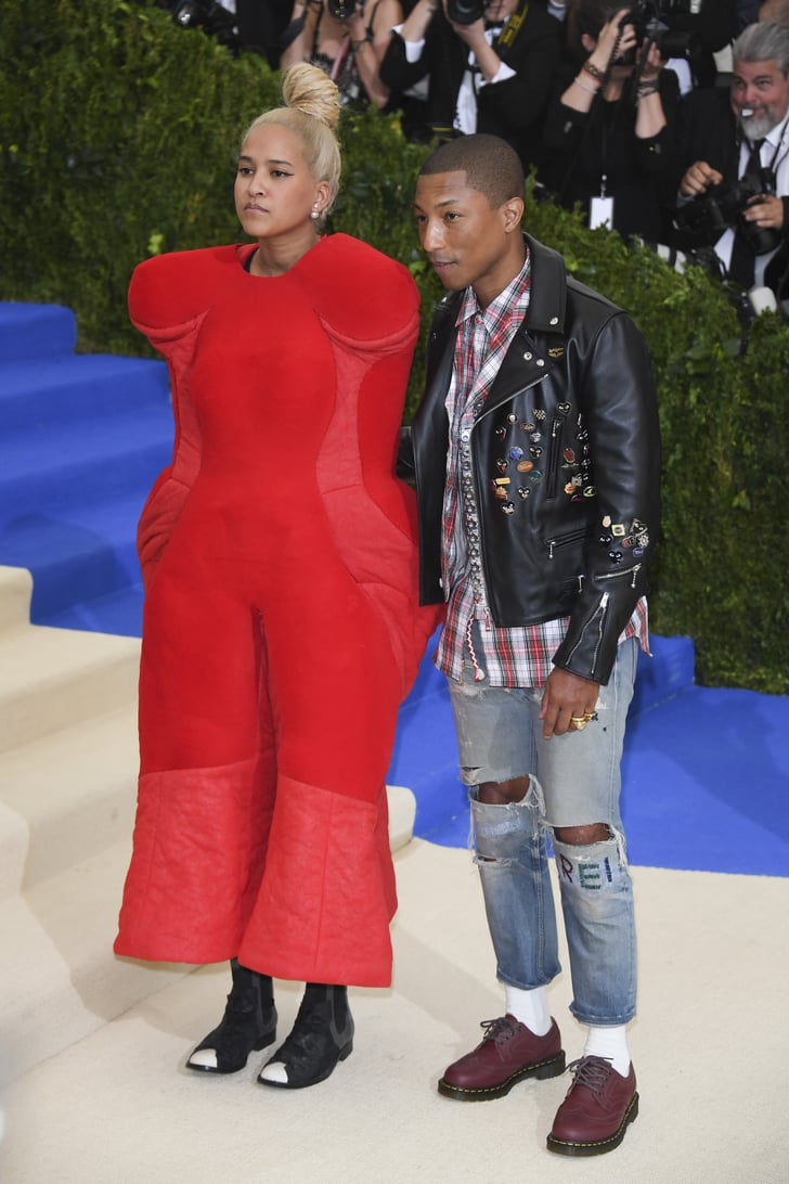 Pharrell Williams And Wife At The Met Gala 2017 Popsugar Fashion