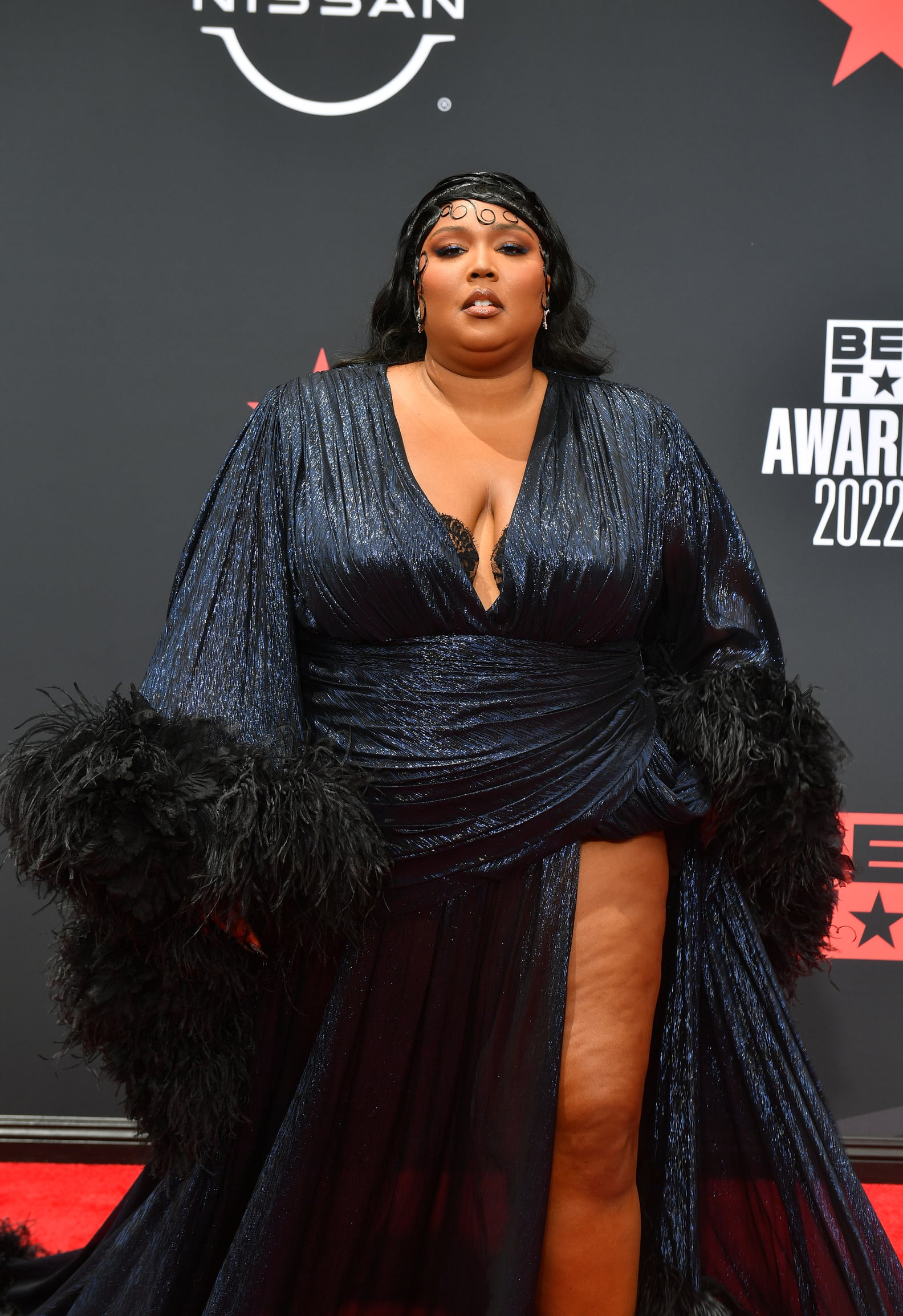 Lizzo Wears Gucci Dress With Leg Slit at 2022 BET Awards PS Fashion