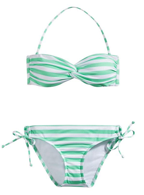 target striped bikini