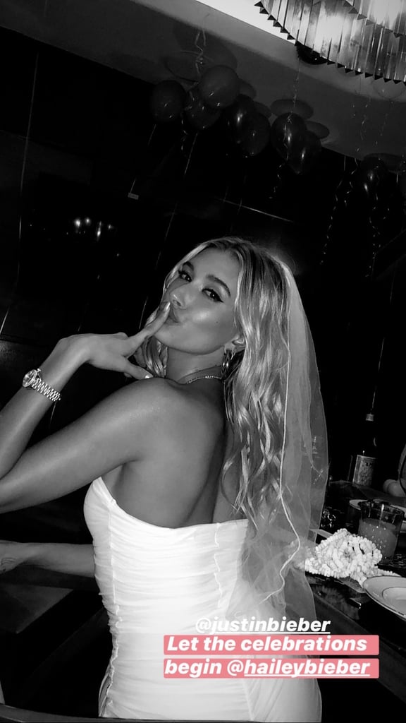 Hailey Baldwin's White Dress at Her Bachelorette Party