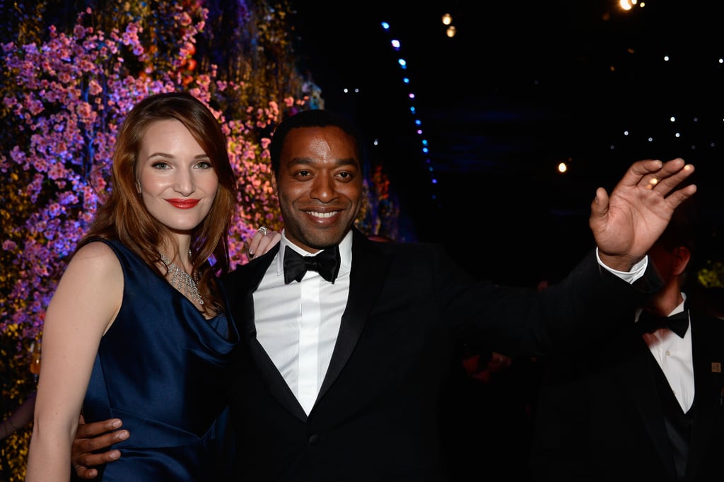 Chiwetel Ejiofor and Sari Mercer didn't look too unhappy about his loss.