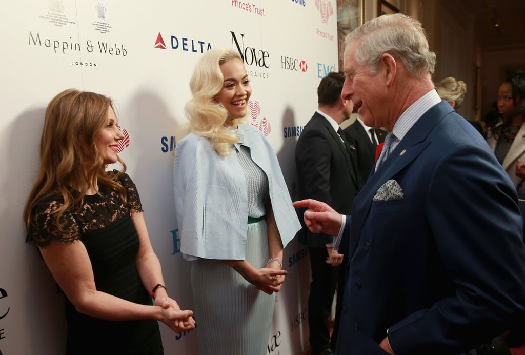 Geri Halliwell Kissing Prince Charles