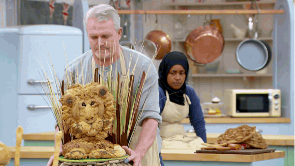 This bread that is also a lion.