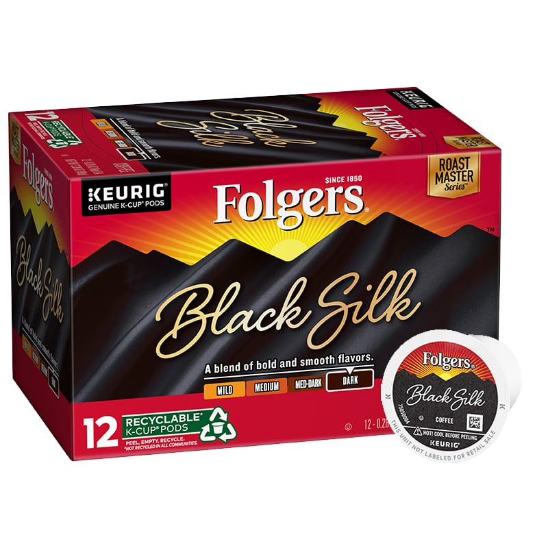 Folgers Black Silk K-Cup Pods