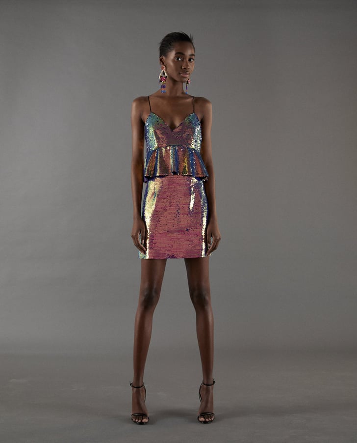 Zara sequin hotsell dress 2018