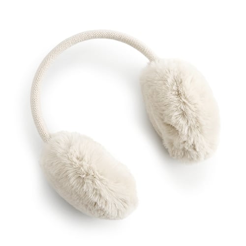 LC Lauren Conrad Knit Band Faux Fur Earmuffs
