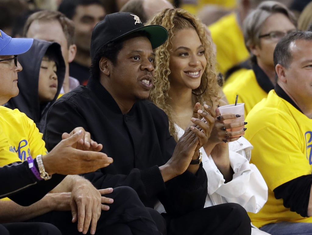 Beyoncé and JAY-Z at Golden State Warriors Game April 2018