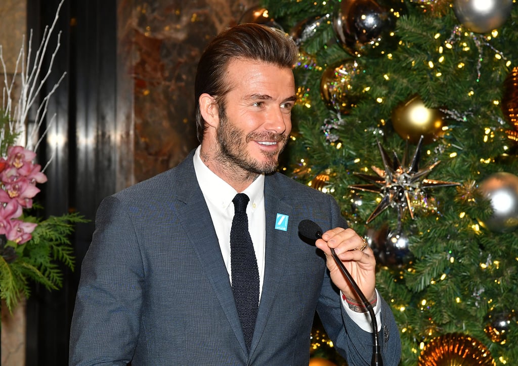 David Beckham Lights The Empire State Building Dec 16 Popsugar Celebrity Uk Photo 7