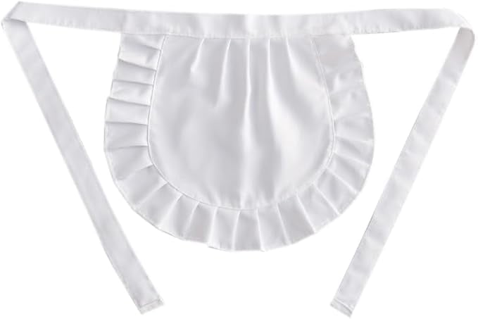 Sun2Rose White Cosplay Waist Apron