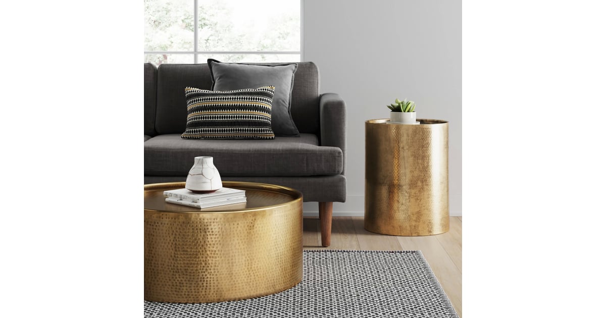 manila cylinder drum accent table