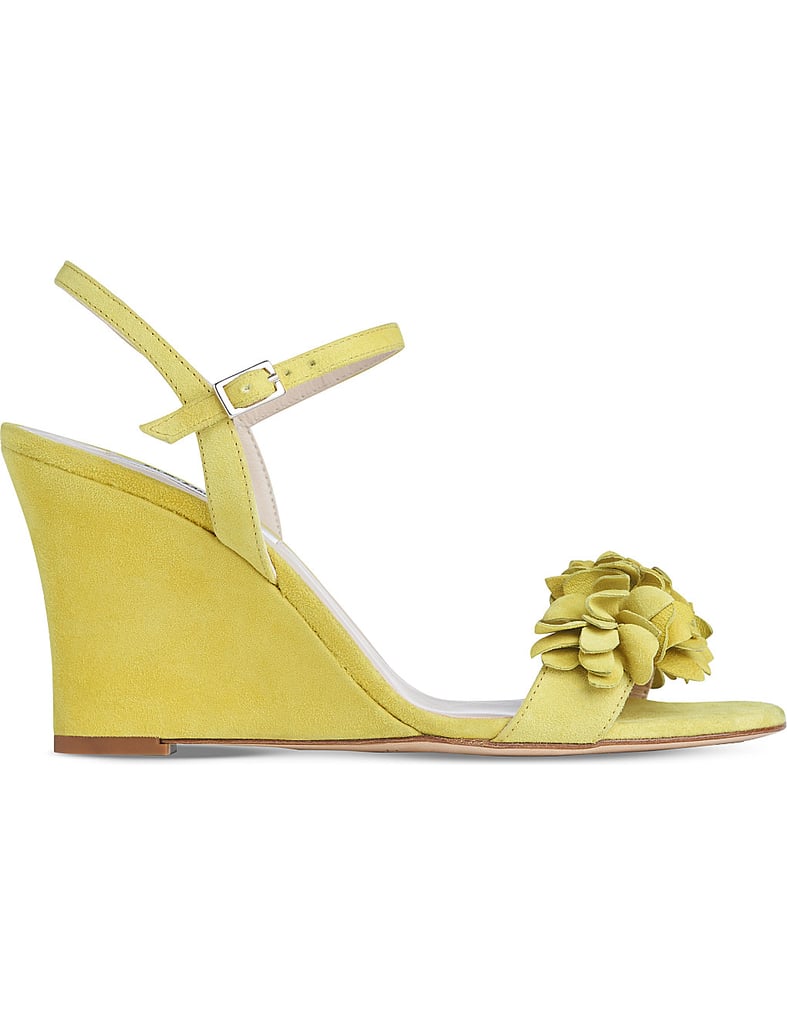L.K. Bennett Catherine Embellished Suede Wedges ($101, originally $250)