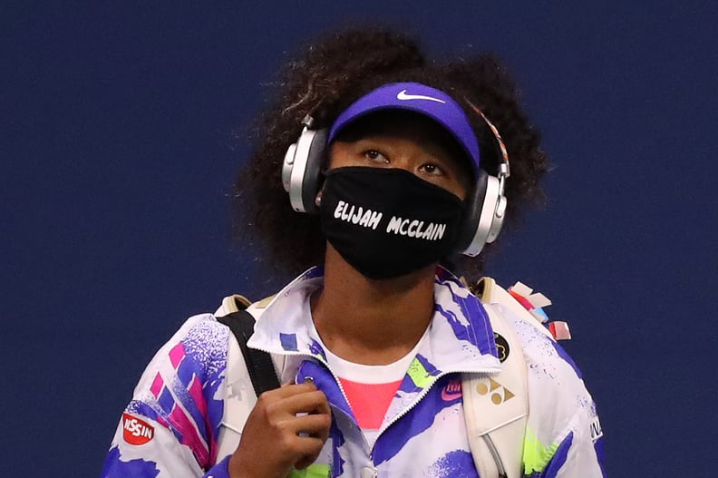 Naomi Osaka Wearing an Elijah McClain Mask at the 2020 US Open