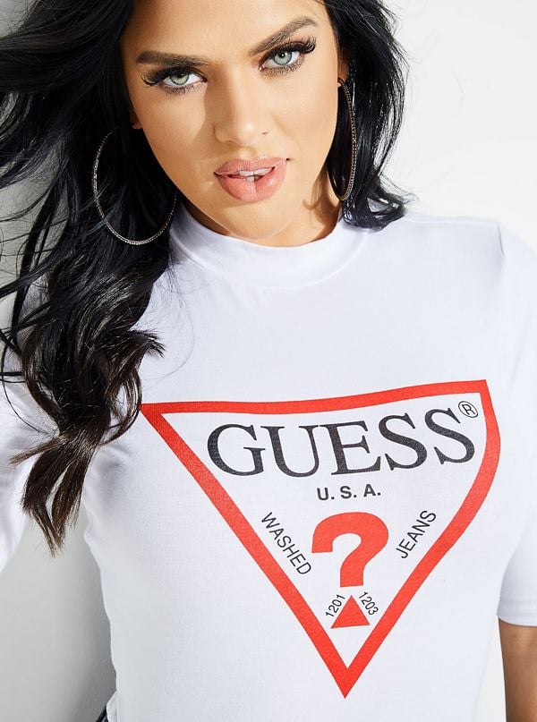 J Lo's Exact Guess Tee in White | Jennifer Lopez Wearing a Guess T ...