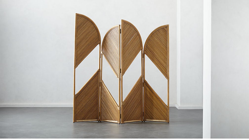 Get the Look: Fan Natural Rattan Room Divider