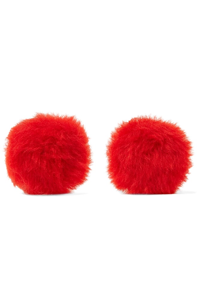 Balenciaga Shearling Earrings ($375)