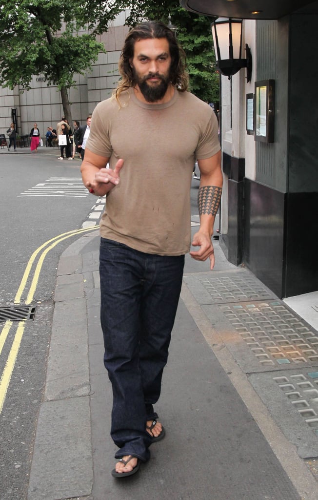 Jason Momoa Out in London August 2016