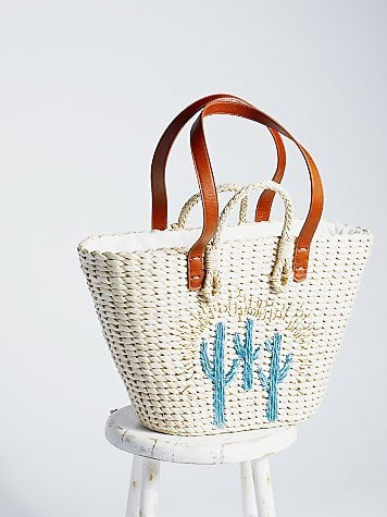 Free People Sundrenched Straw Tote