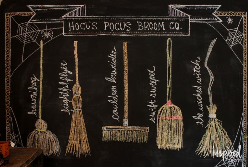 Hocus Pocus Broom Co. Chalkboard Design