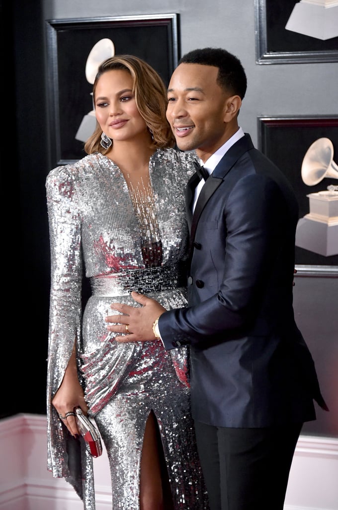 John Legend and Chrissy Teigen at the 2018 Grammys