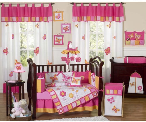 JoJo Designs Sweet Butterfly Crib Bedding Set