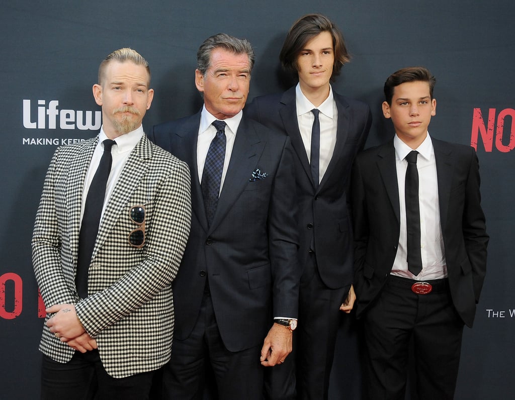 Pierce Brosnan and His Sons on the Red Carpet 2015