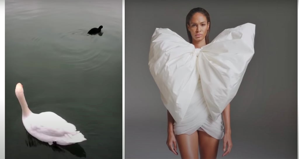 Joan Smalls Models Giambattista Valli's Couture Collection