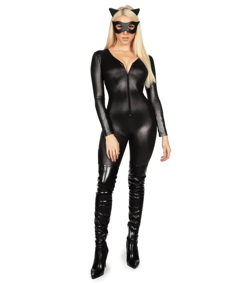 A Sexy Black Cat Costume For Halloween