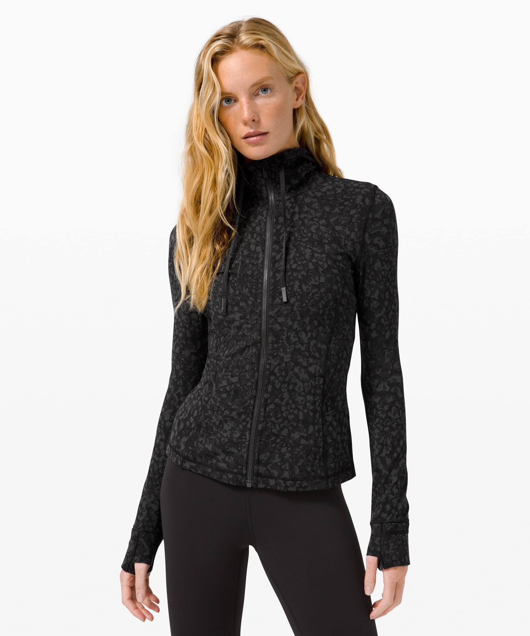 lululemon - Zipper garage keeps your chin safe and the 2 way zip allows for  range of movement.