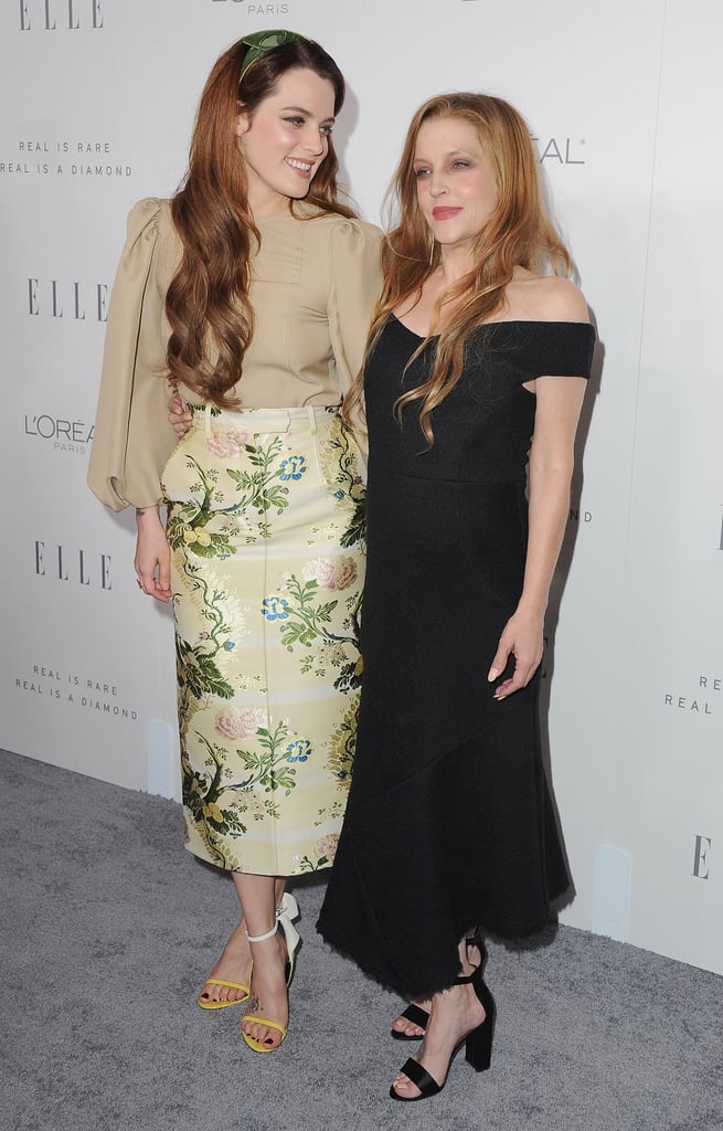 Lisa Marie Presley and Her Daughters on the Red Carpet